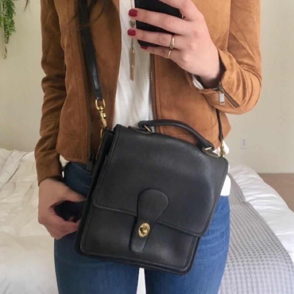 Vintage Coach 5130 Station Crossbody Purse Leather Shoulder Bag